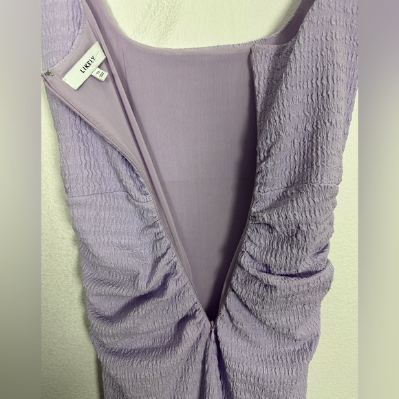 NEW Likely Lilac Sleeveless Nino Fringe Trim Midi Dress Size 12 NWOT - Picture 4 of 8